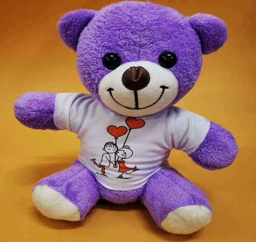 Tişörtlü Peluş Oyuncak Ayı