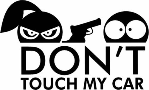 Don'T Touch My Car (Oto-Motor-Laptop-Duvar-Dekor) 10 x 6 cm