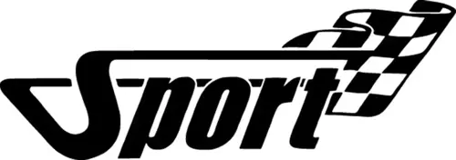 Sport Bayrağı Sticker (Oto-Motor-Laptop-Duvar-Dekor) 20 x 8 cm