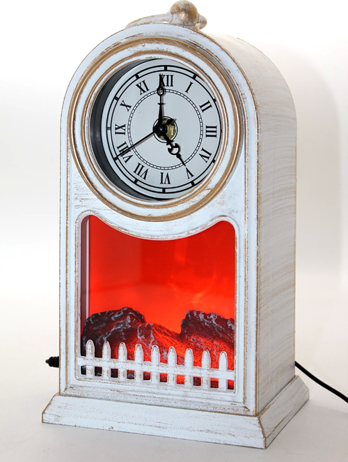 Led Işıklı Saatli Şömine Aalk2508