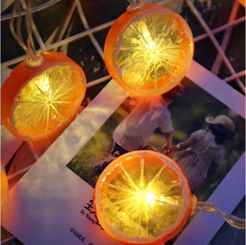 Limon Dilimi Şeklinde Dekoratif Dolma 10 Lu Led