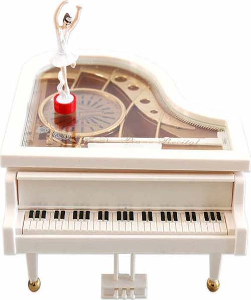 Piyano Tasarımlı Balerin Müzik Kutusu