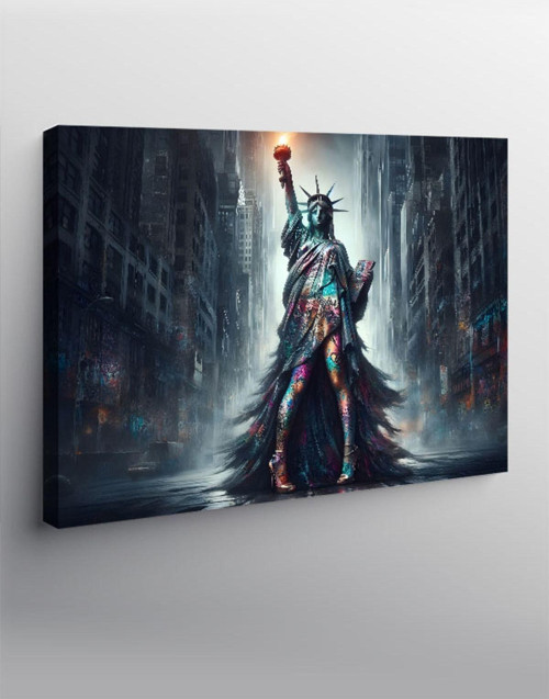Kanvas Tablo Özgürlük Heykeli Fan Art