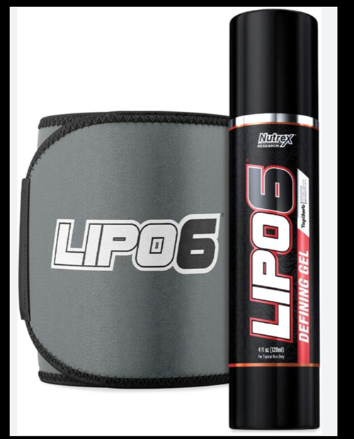 Lipo-6 Defining Gel + Nutrex Belt Thermogenic Fat Burner Usa Version.3752