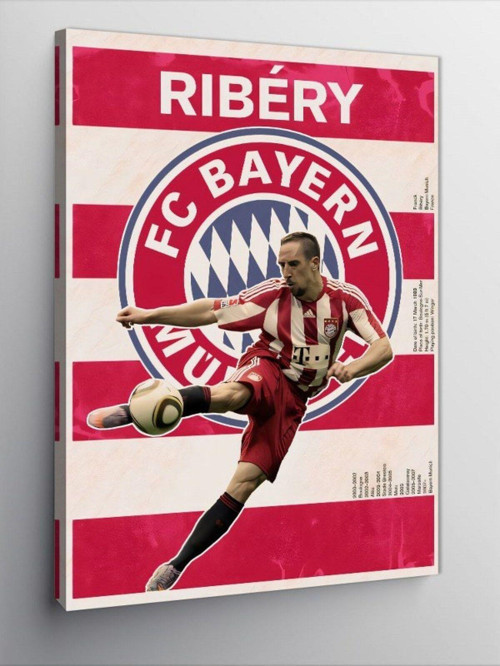 Kanvas Tablo Ribery Futbolcu