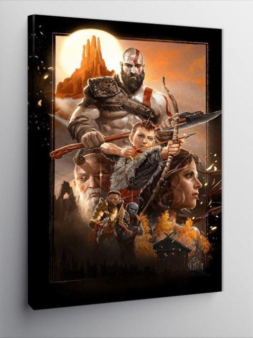 Kanvas Tablo God Of War Afiş