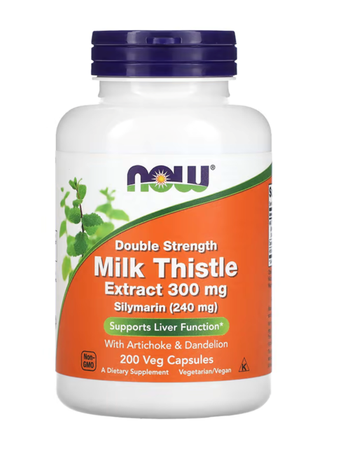 Foods  Double Strength Milk Thistle Extract 300 Mg, 200 Veg Capsul.Usa Verison 3646