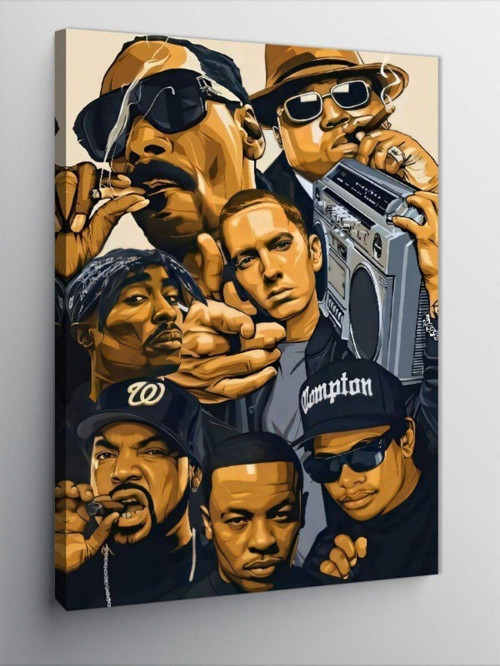 Kanvas Tablo Biggie Notorious 2Pac Jay-Z N.W.A