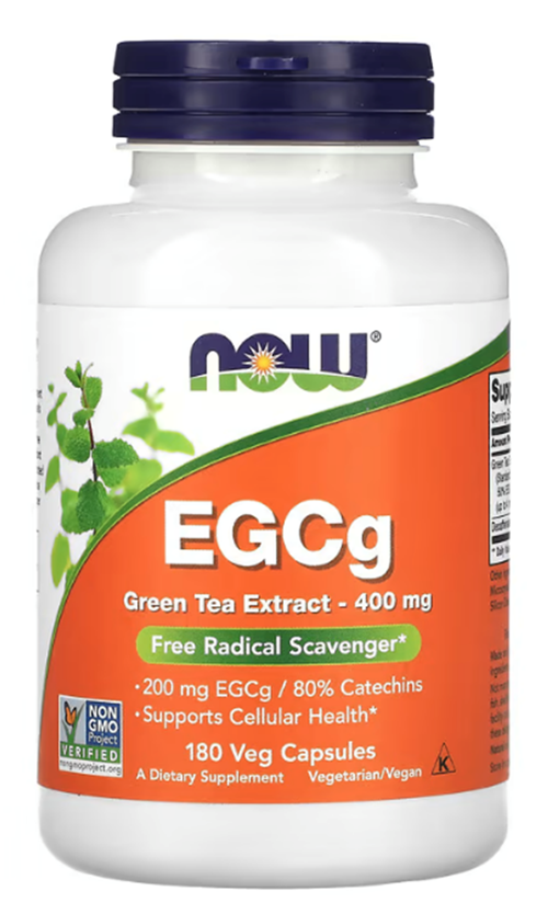 Foods, Egcg, Green Tea Extract, 400 Mg, 180 Veg Capsul. Usa Menşei. 3640