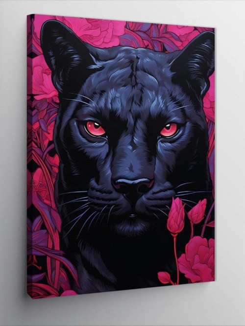 Kanvas Tablo Siyah Panter