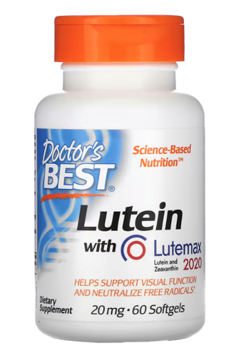Doctor'S Best, Lutein With Lutemax 2020, 20 Mg, 60 Softgels.Ozelsporcugıdaların'Dan