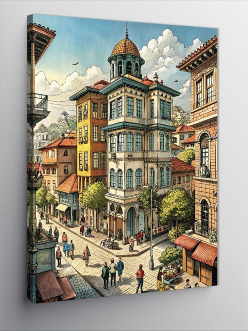 Kanvas Tablo Şehir Yaşamı