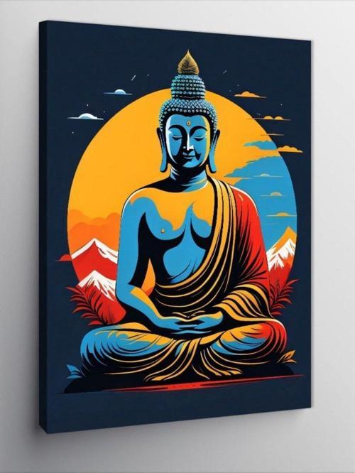Kanvas Tablo Buddha Ve Doğa