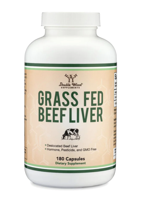 Grass Fed Beef Liver 1000Mg 180 Capsul. Usa Version 3734