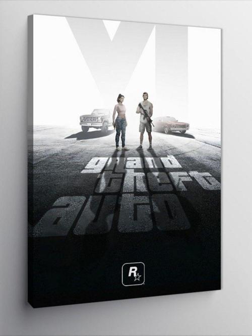 Kanvas Tablo Gta 6 Afiş