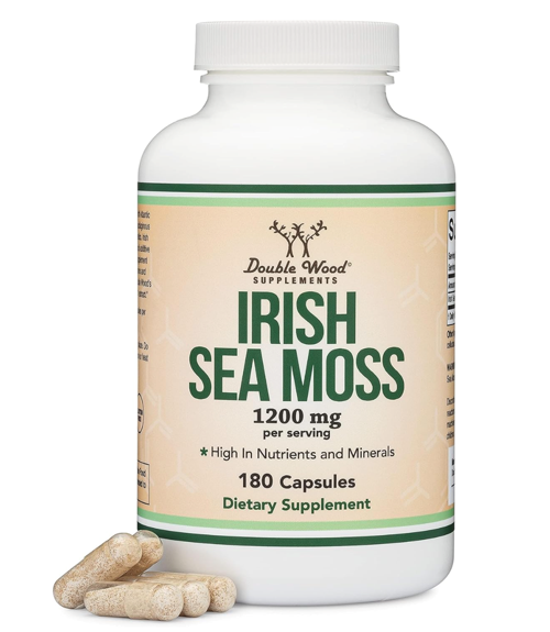 Irısh Sea Moss İrlanda Deniz Yosunu 1200Mg 180 Capsul. Usa 3736