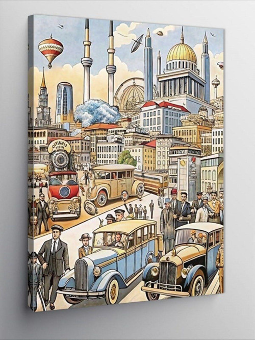 Kanvas Tablo Eski Zamanlarda İstanbul