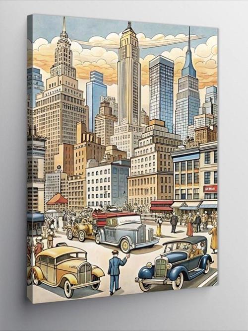 Kanvas Tablo Eski Zamanlarda Amerika