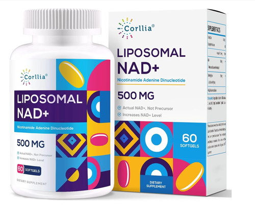 Swanson Corllia Liposomal Nad+ 500Mg With Tmg 250Mg Softgels, Actual Nad+ Supplement 60 Softgels. Usa Amazo