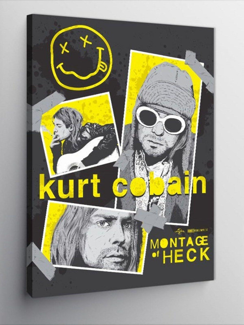 Kanvas Tablo Kurt Cobain Afişi