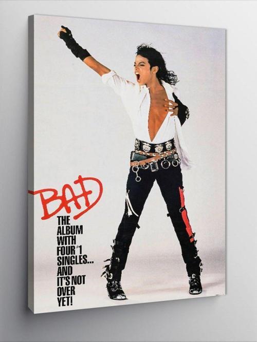 Kanvas Tablo Michael Jackson Bad