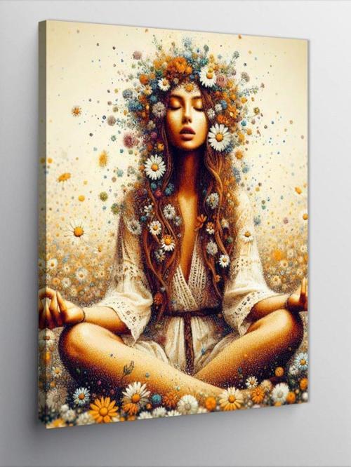Kanvas Tablo Yoga Yapan Kadın