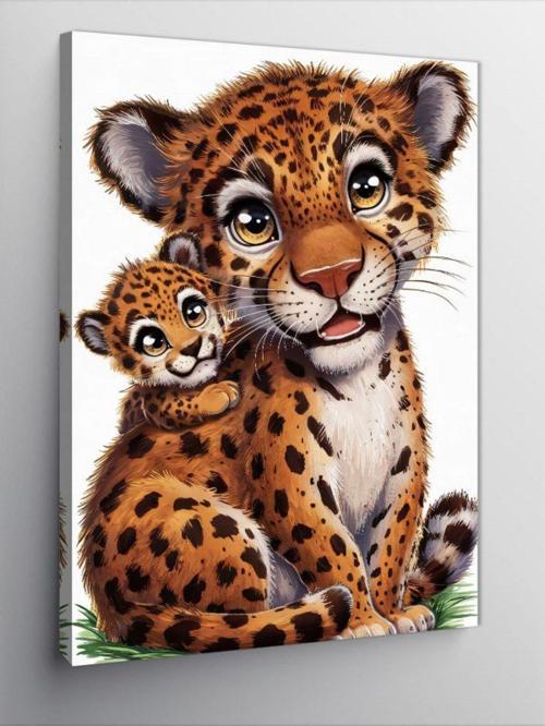 Kanvas Tablo Kaplan Ailesi