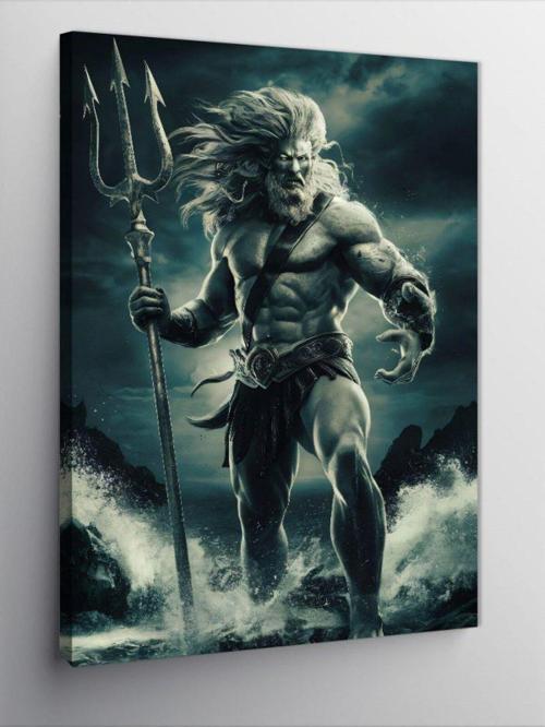 Kanvas Tablo Poseidon Uygulanan Tanrısı