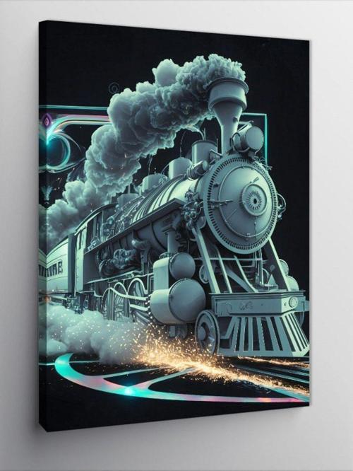 Kanvas Tablo Buharlı Tren