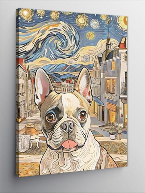 Kanvas Tablo Şehir Ve Köpek