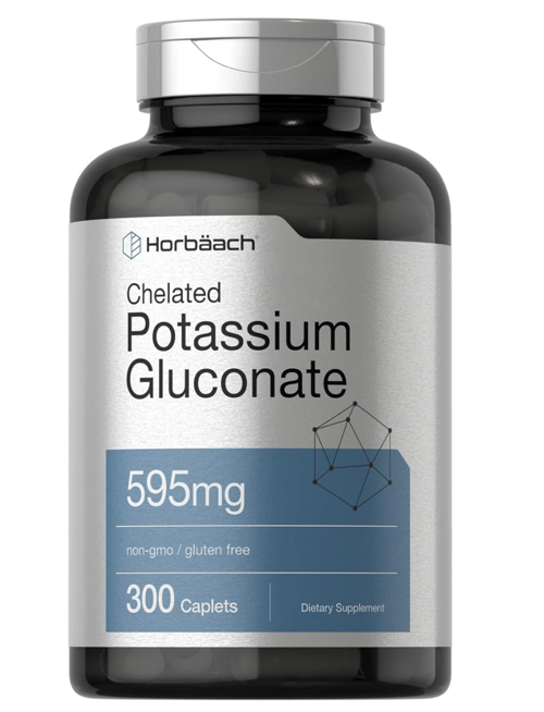 Swanson Horbach Chelated Potassium Gluconate 595Mg 300 Capsul.Usa Menşei.3733