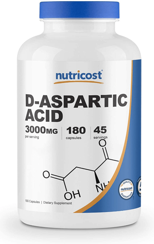 Swanson Nutricost Daa D-Aspartic Acid Capsules (180 Capsules) (3000Mg Serving) 3533