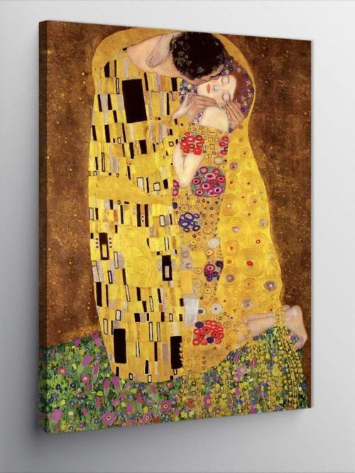 Kanvas Tablo Klimt Öpücük
