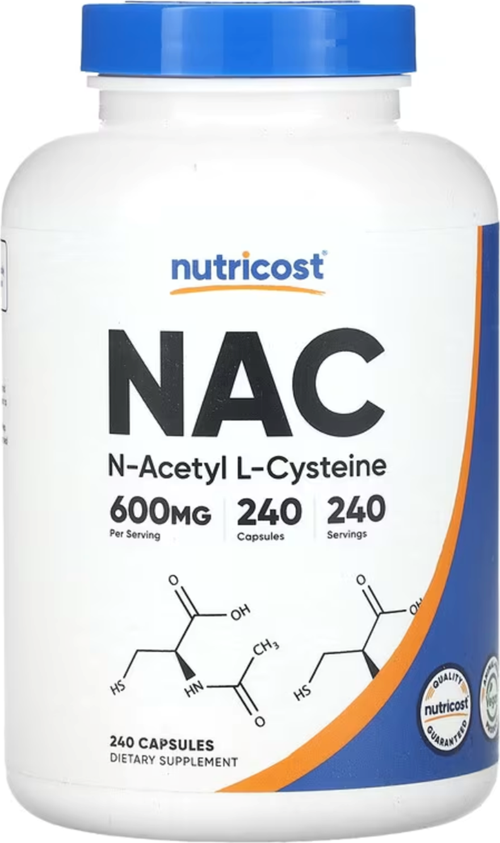 Swanson Nutricost N-Acetyl L-Cysteine (Nac) 600Mg, 240 Vegetarian Capsules.Tr Yetkili Satıcısı.3646