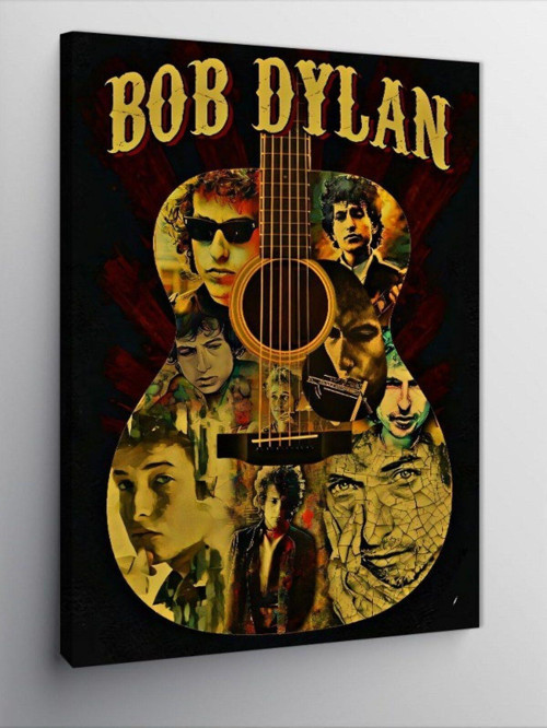 Kanvas Tablo Bob Dylan Ve Gitar