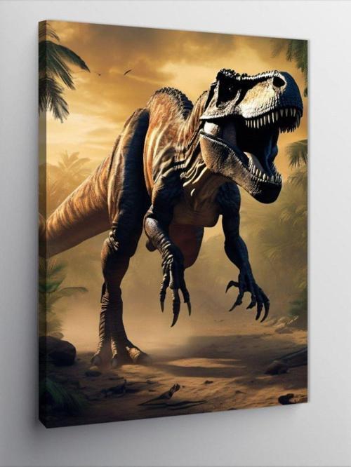 Kanvas Tablo Dinozor