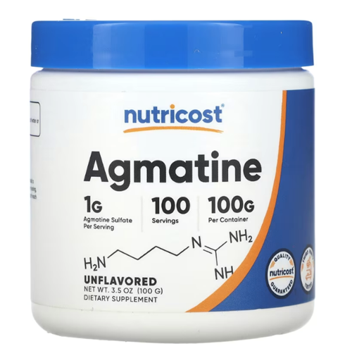 Swanson Nutricost, Agmatine, Unflavored, 3.5 Oz (100 G) Usa.3733