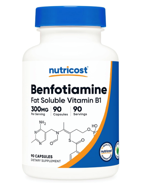 Swanson Nutricost, Benfotiamine, 300 Mg, 90 Capsules.Usa Version 3734