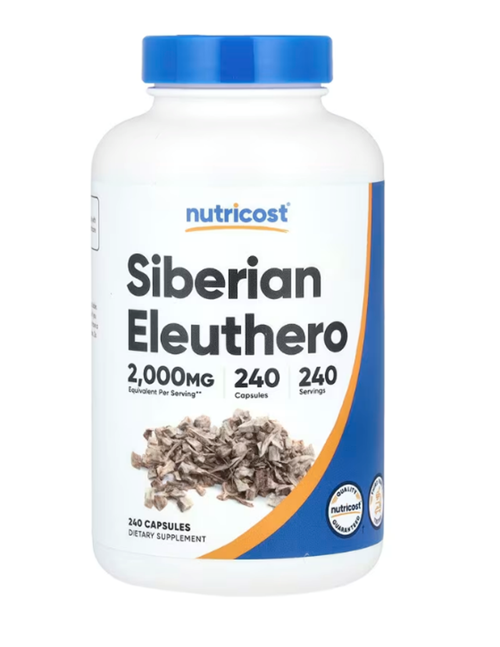 Swanson Nutricost, Siberian Eleuthero, 2,000 Mg, 240 Capsul.Usa Menşei.3735