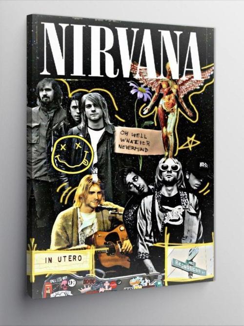 Kanvas Tablo Nirvana İn Utero Afiş