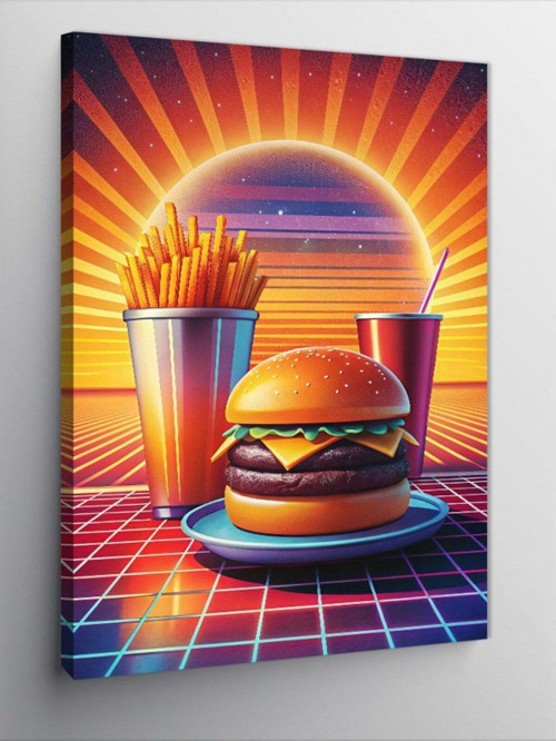 Kanvas Tablo Hamburger Menüsü