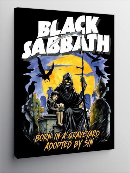 Kanvas Tablo Black Sabbath Müzik Grubu