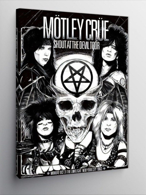 Kanvas Tablo Mötley Crüe Müzik Grubu