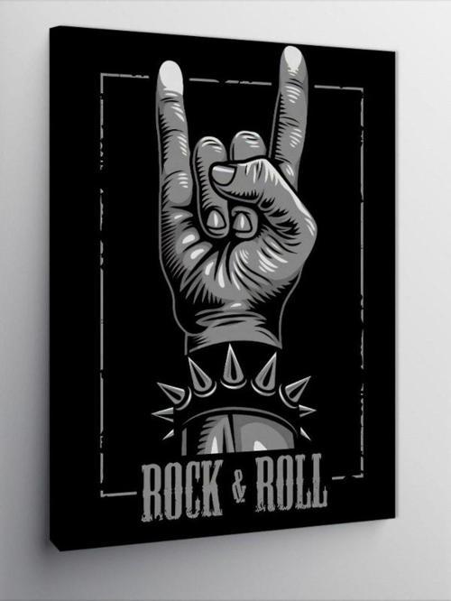 Kanvas Tablo Rock Müzik Zamanı