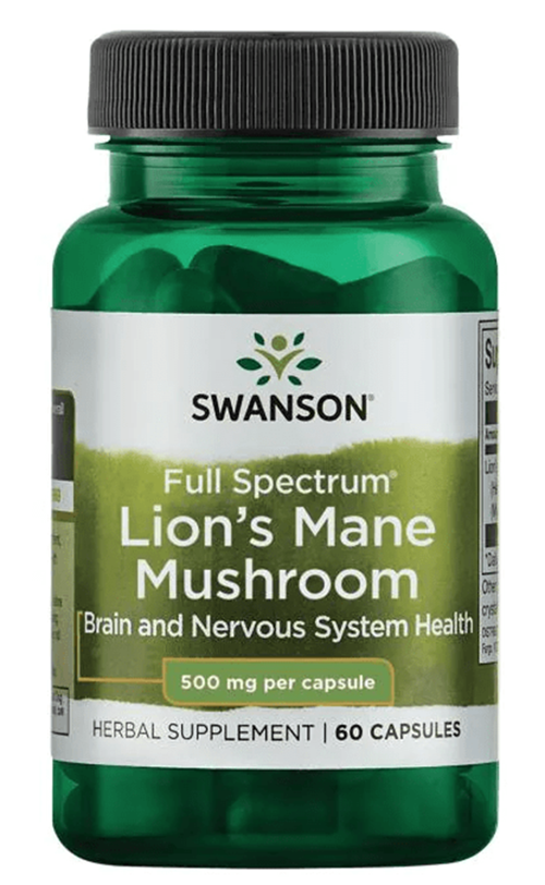 Full Spectrum Lion'S Mane Mushroom 500Mg 60 Capsul. Usa Version 3532