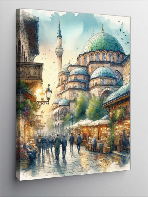Kanvas Tablo Cami Çizimi