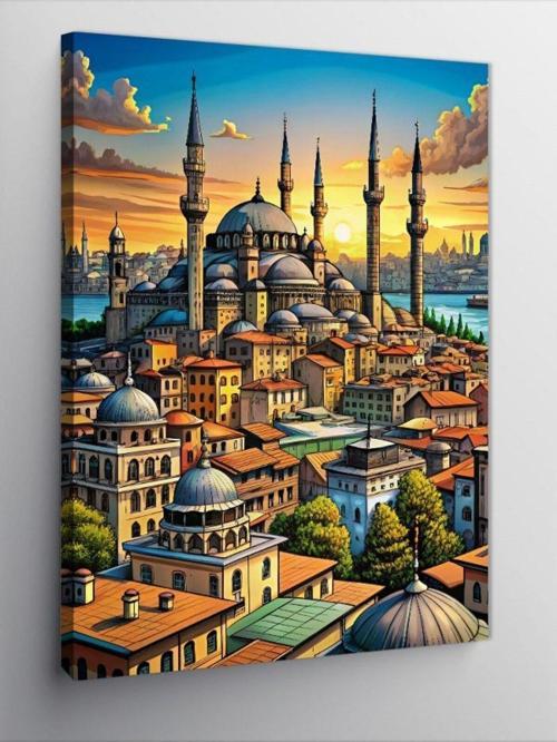 Kanvas Tablo İstanbul Temalı
