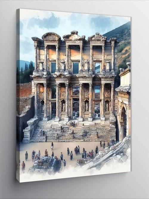 Kanvas Tablo Efes Celsus Kütüphanesi
