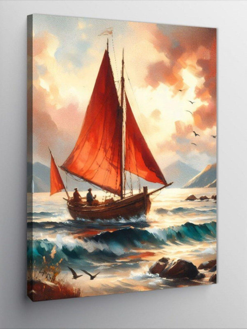 Kanvas Tablo Sandaldaki İnsanlar