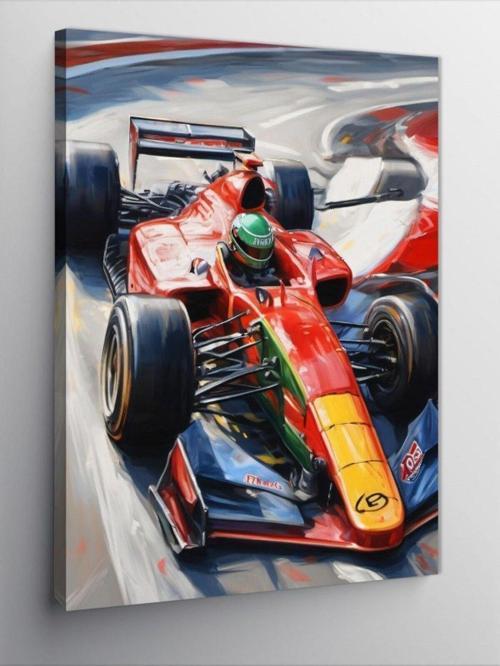 Kanvas Tablo Formula 1 Aracı